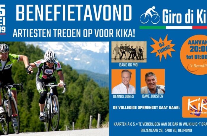 Benefiet-avond voor KiKa in ’t BrandPunt