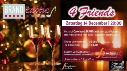 BRANDtastic speelt “For Friends” in ’t BrandPunt