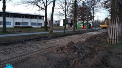 Panovenweg opgebroken: bedrijven Place for Bizz wel bereikbaar