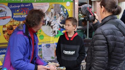 Keano maakt vlog over Fairtrade markt
