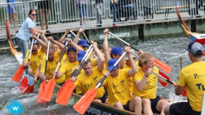 De draken gaan weer los op het Helmondse kanaal