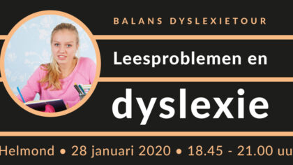 Informatieavond over leesproblemen en dyslexie
