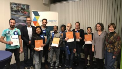 15 deelnemers ontvangen certificaat Stadsleerbedrijf