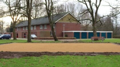 Jeu de boules banen in de wijk Houtsdonk