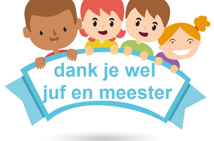 Dank je wel Juf en Meester