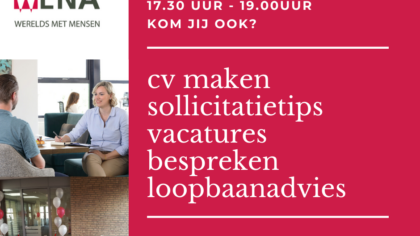 Gratis inloopavond informatie over cv’s maken en solliciteren WENA