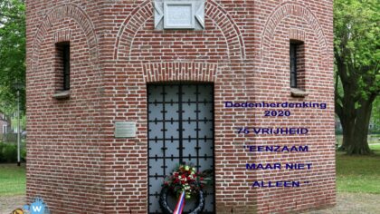 Dodenherdenking 4 mei 2020 in Hortensiapark