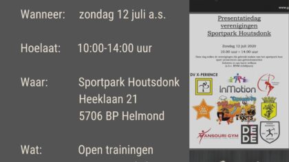 Dansvereniging X-perience presenteert zich bij Voetbalvereniging HVV