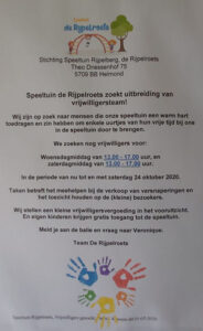 De Rijpelroets zoekt uitbreiding van vrijwilligersteam