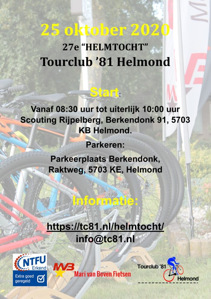 De 27e Helmtocht is op 25 oktober