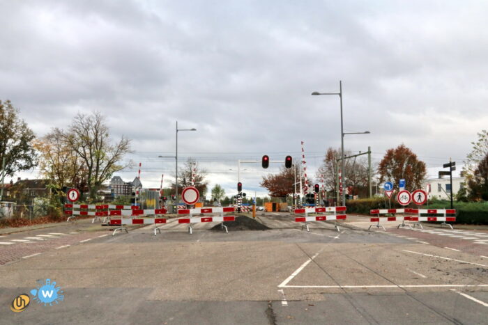 Spoorwegovergang Engelseweg naar Vlisco afgesloten