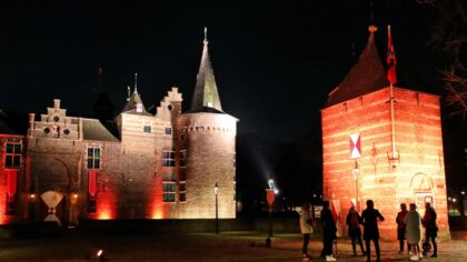 Kasteel Helmond oranje verlicht: ‘stop geweld tegen vrouwen’