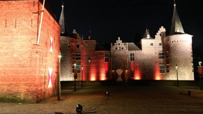 Kasteel Helmond oranje verlicht: ‘stop geweld tegen vrouwen’
