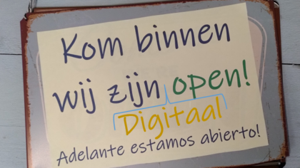De stenen winkel is gesloten, maar digitaal geopend