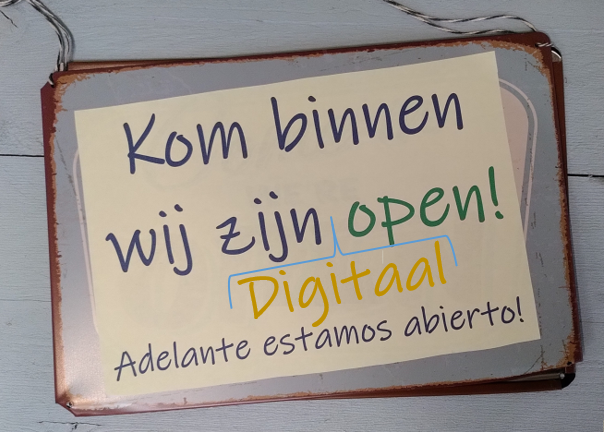 De stenen winkel is gesloten, maar digitaal geopend