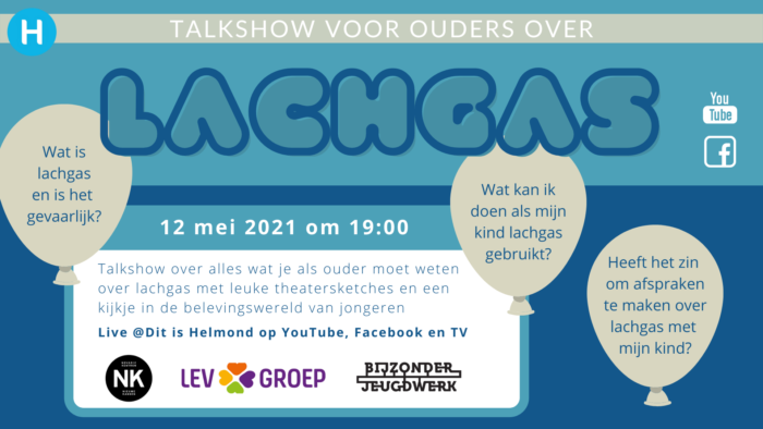 Talkshow voor ouders over lachgas