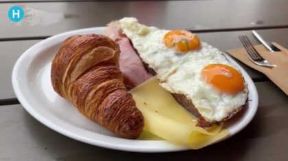 Om 6:00 uur werd er al genoten van de terrassen