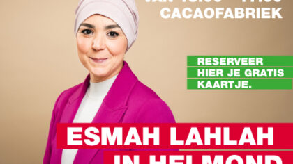 Esmah Lahlah naar Cacaofabriek Helmond