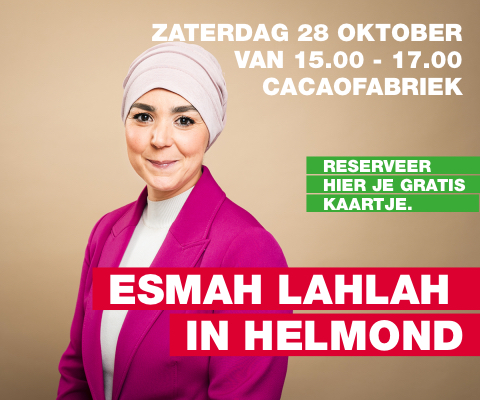 Esmah Lahlah naar Cacaofabriek Helmond