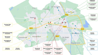 Waskracht Helmond speelt op 23 locaties in de stad