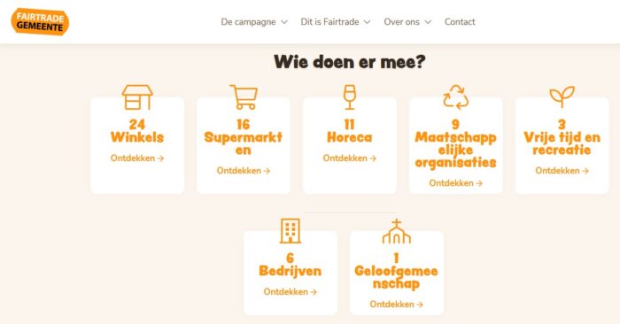 Website FairTrade gemeente Helmond live