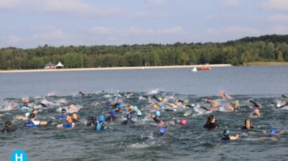 Triatlon op Berkendonk werd sportieve strijd