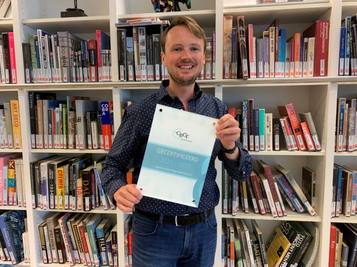 Certificaat Bibliotheek Helmond-Peel voor goede kwaliteit