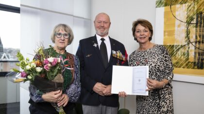 Draaginsigne Gewonden voor Sjors van de Laar