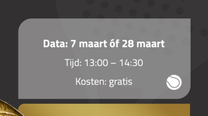 Gratis padelclinic voor 50 plussers