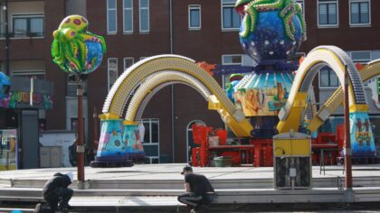 Opbouw Helmondse voorjaarskermis in volle gang