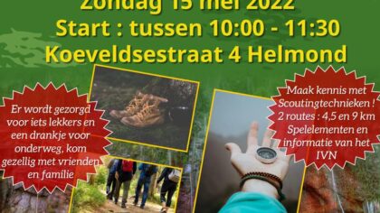 15 mei De Grote Scoutingwandeling in Mierlo-Hout