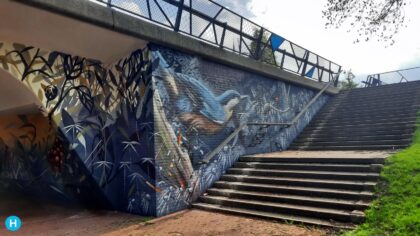 De vierde Mural met tekst is klaar