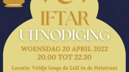Grote belangstelling voor Iftar in Heistraat
