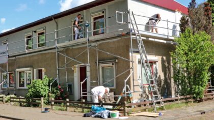 Een witte tornado raast over de wijk Jeruzalem