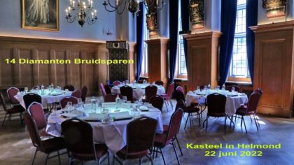 Burgemeester Blanksma ontving diamanten echtparen in Kasteel