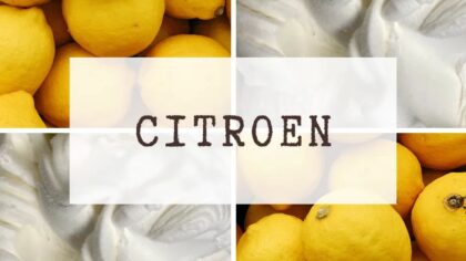 Vandaag zetten we de smaak Citroen in