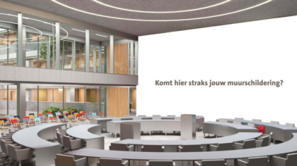 Kunstenaar gezocht! Wie maakt de muurschildering in onze nieuwe raadzaal?