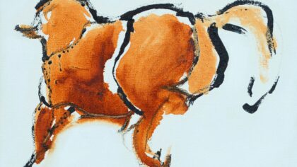 Hans van den Berkmortel en Roel van Daal tijdens MUSIC MEETS ART