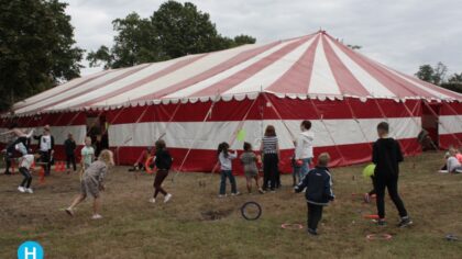 Leerlingen BS de Goede Herder voor een dag circusartiesten