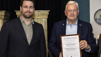 Vrijwilligerspenning voor de heer Vermeulen