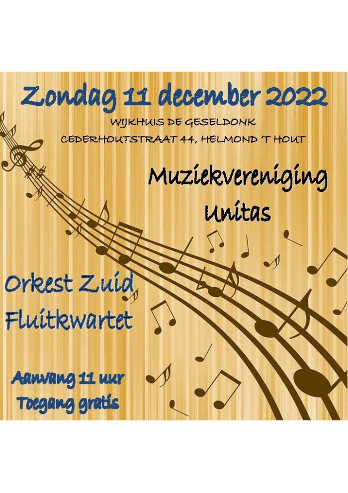 Koffieconcert muziekvereniging Unitas