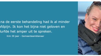 Acupunctuur betekent voor mij een nieuwe wereld die is opengegaan