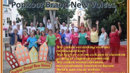 Popkoor Brand New Voices zoeken versterking