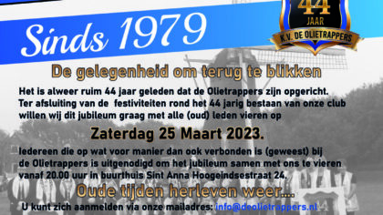 Reünie Olietrappers 44 jaar