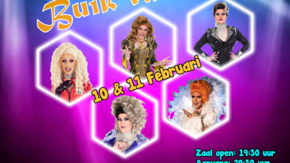 Travestieshow bij K.V. de Olietrappers