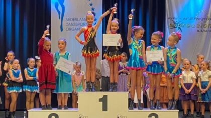 Verdiende 1e plaats voor KidsGarde van Dansvereniging X-perience!