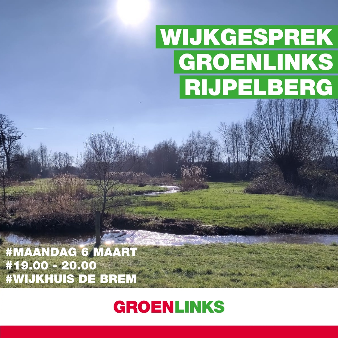 Wijkgesprek GroenLinks Helmond in Wijkhuis de Brem Rijpelberg