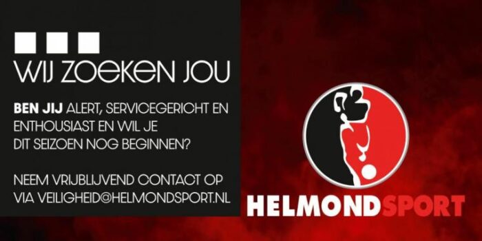 Helmond Sport is op zoek naar nieuwe stewards.
