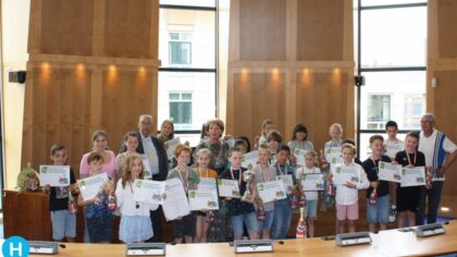 Foutloos fietsende leerlingen welkom bij burgemeester