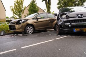 Frontale botsing Weg door de Rijpel
